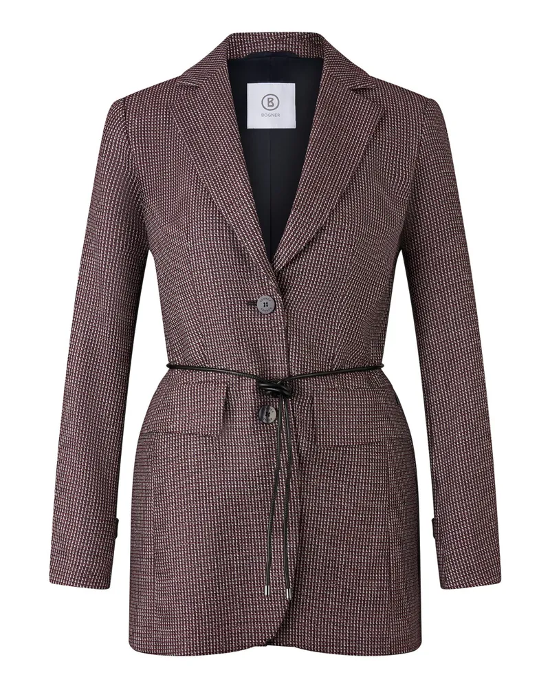 Bogner Blazer Amande für Damen - Weinrot/Navy-Blau Weinrot