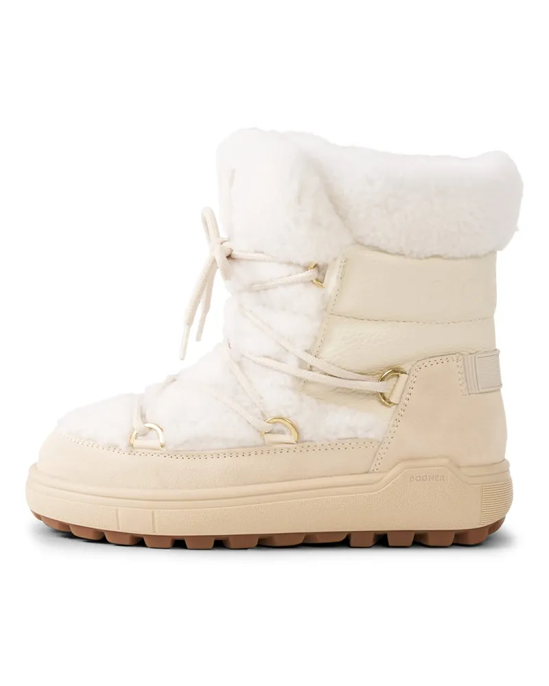 Bogner Snow Boots Chamonix mit Spikes für Damen - Off-White Off-white