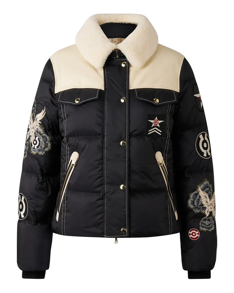 Bogner Ski-Daunenjacke Amia für Damen - Schwarz/Creme Schwarz