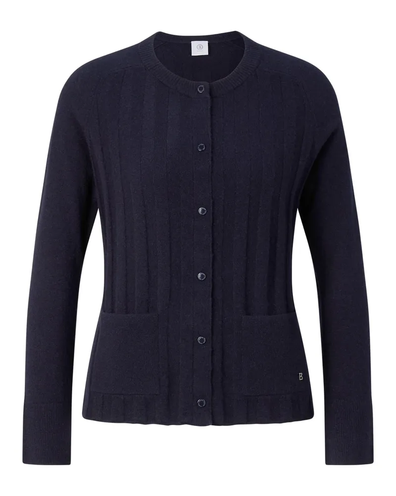 Bogner Schurwoll-Kaschmir-Cardigan Tanja für Damen - Navy-Blau Navy-blau