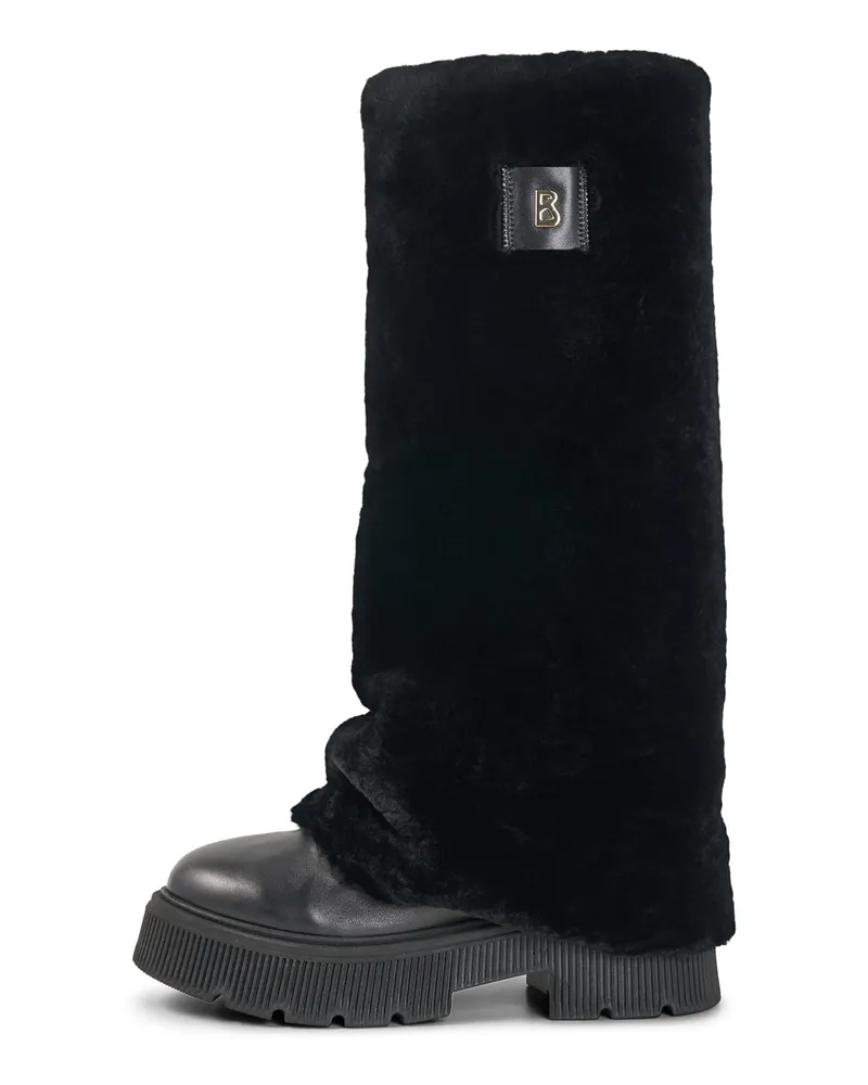 Bogner Lammfell-Stiefel Turin für Damen - Schwarz Schwarz
