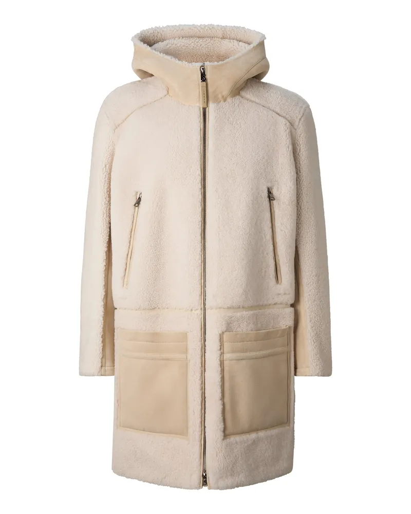 Bogner Lammfell-Mantel Soan für Herren - Beige/Camel Beige