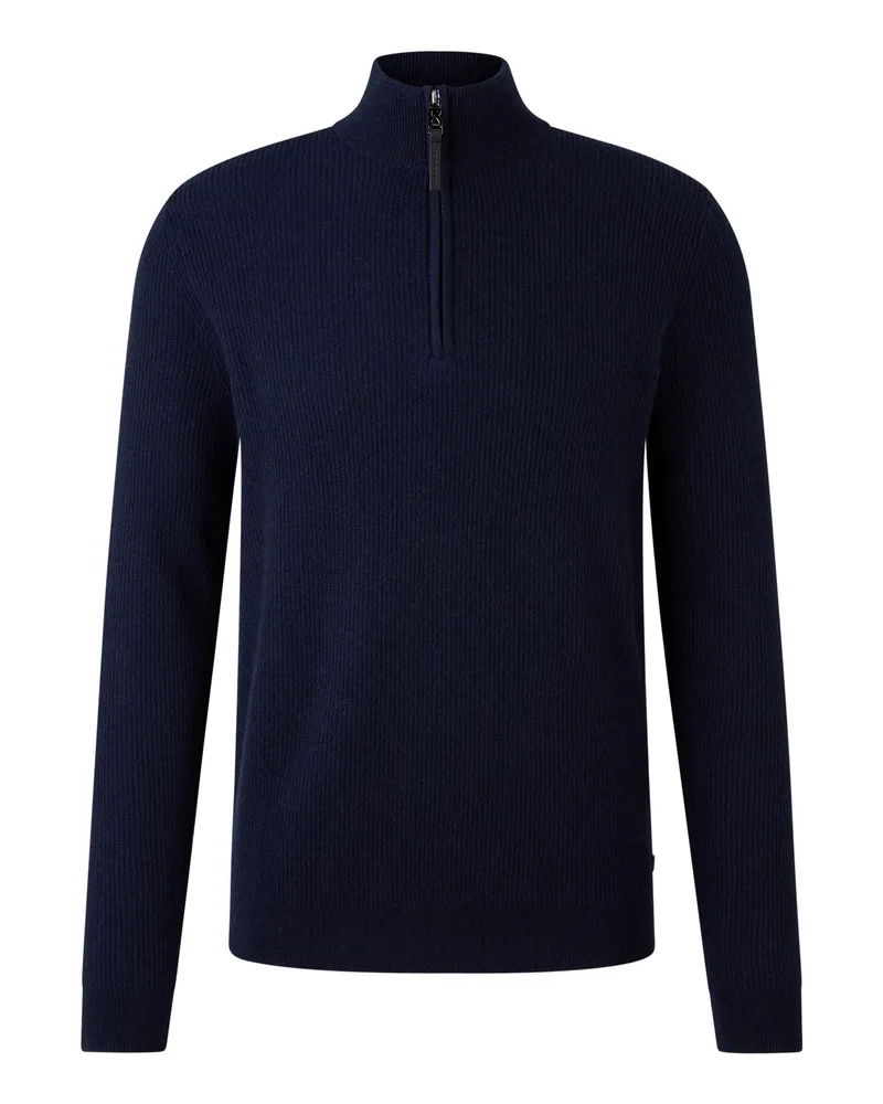 Bogner Schurwoll-Kaschmir-Troyer Derek für Herren - Navy-Blau Navy-blau
