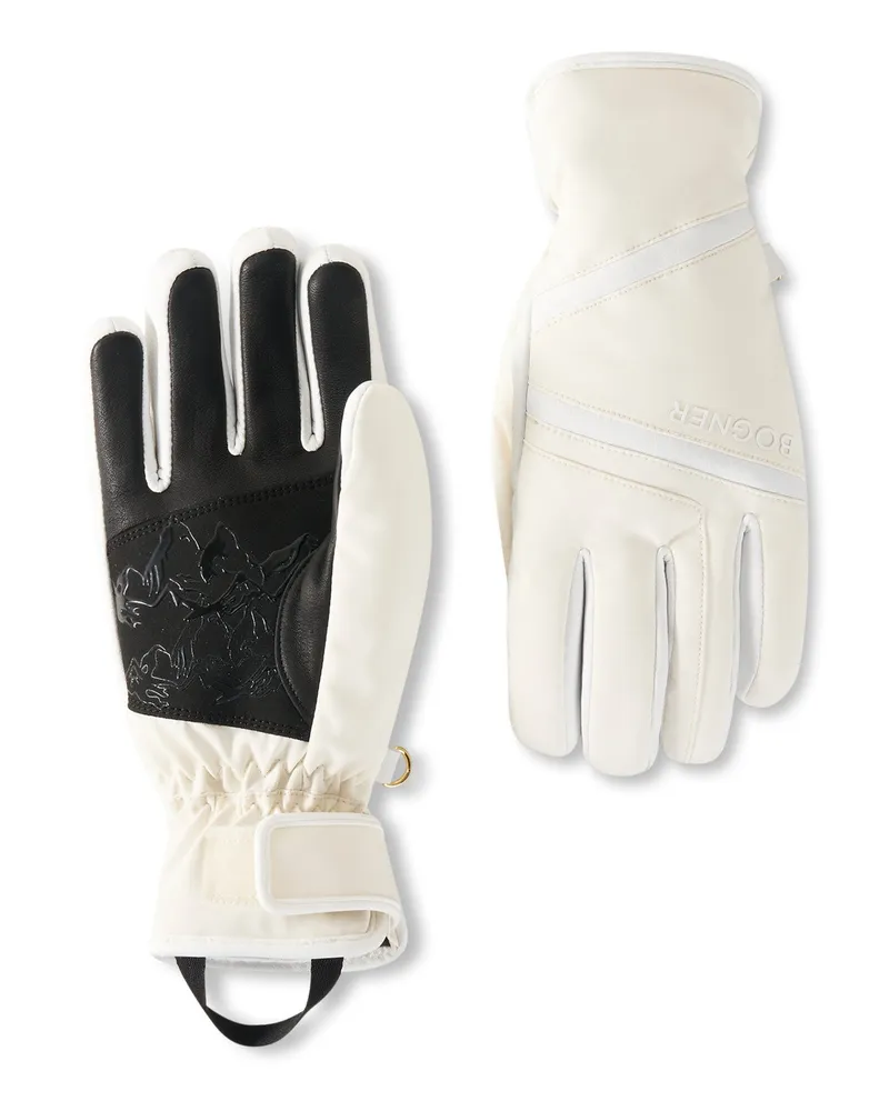 Bogner Handschuhe Hilla für Damen - Off-White/Schwarz Off-white