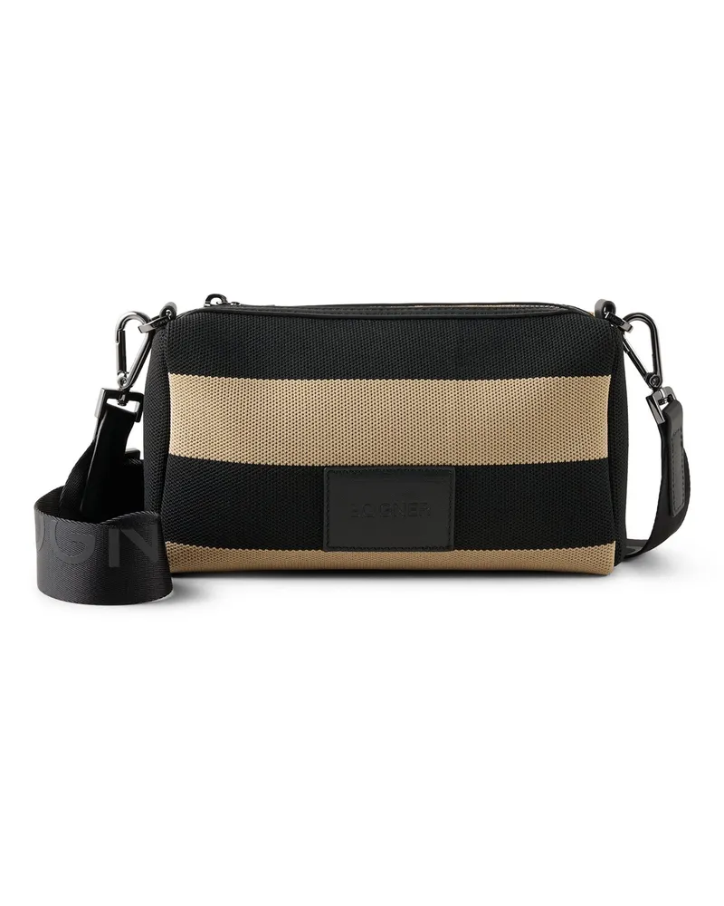 Bogner Schultertasche Vaduz Mala für Damen - Schwarz/Beige Schwarz