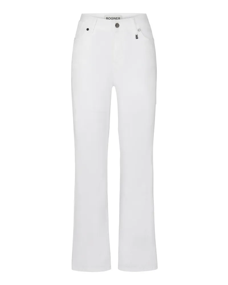 Bogner 7/8 Flared Fit Jeans Julie für Damen - Weiß Weiß