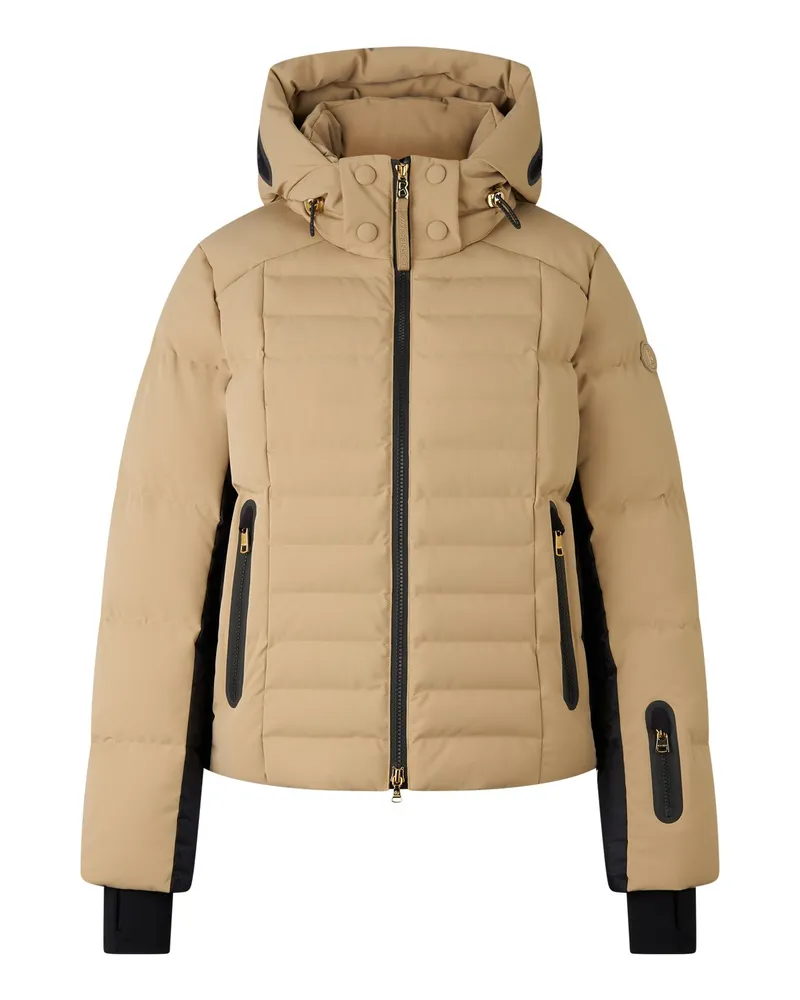 Bogner Ski-Daunenjacke Bond für Damen - Beige/Schwarz Beige