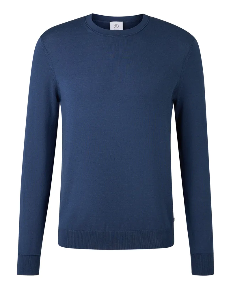 Bogner Feinstrick-Pullover Ole für Herren - Blau Blau