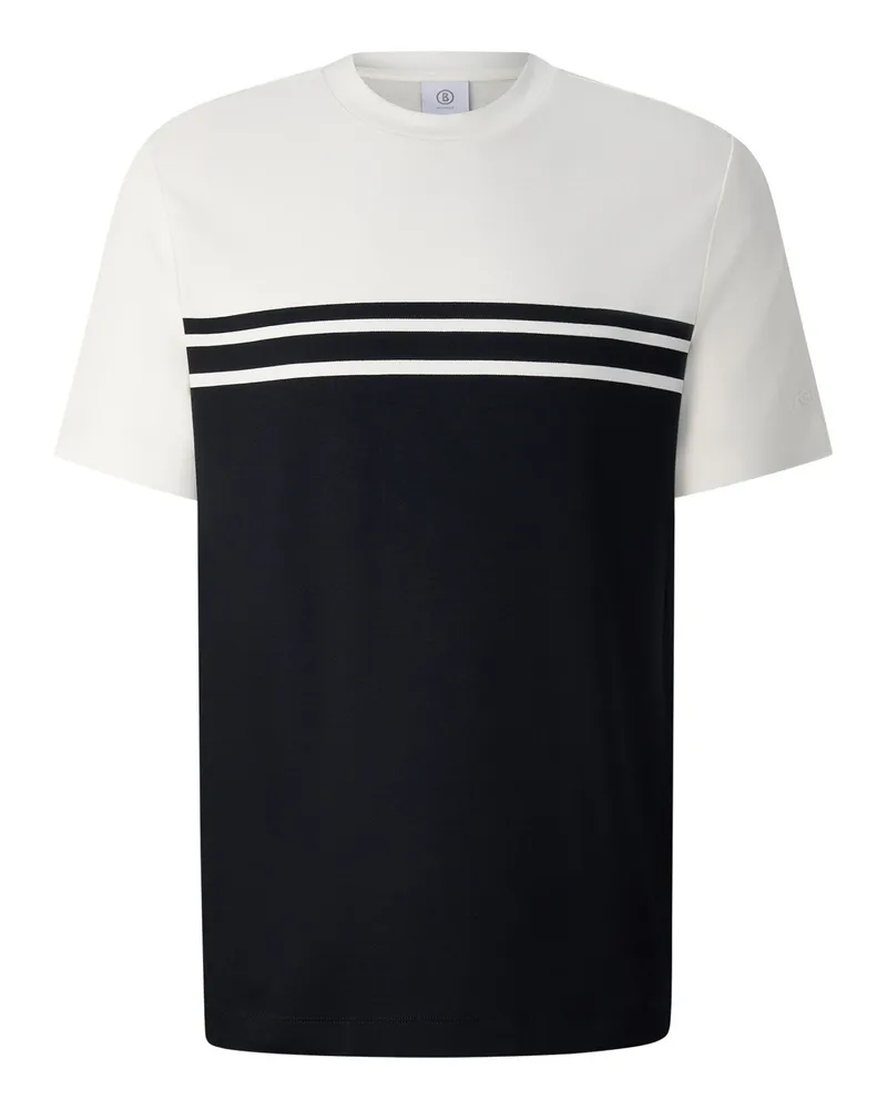 Bogner T-Shirt Pete für Herren - Schwarz/Creme Schwarz