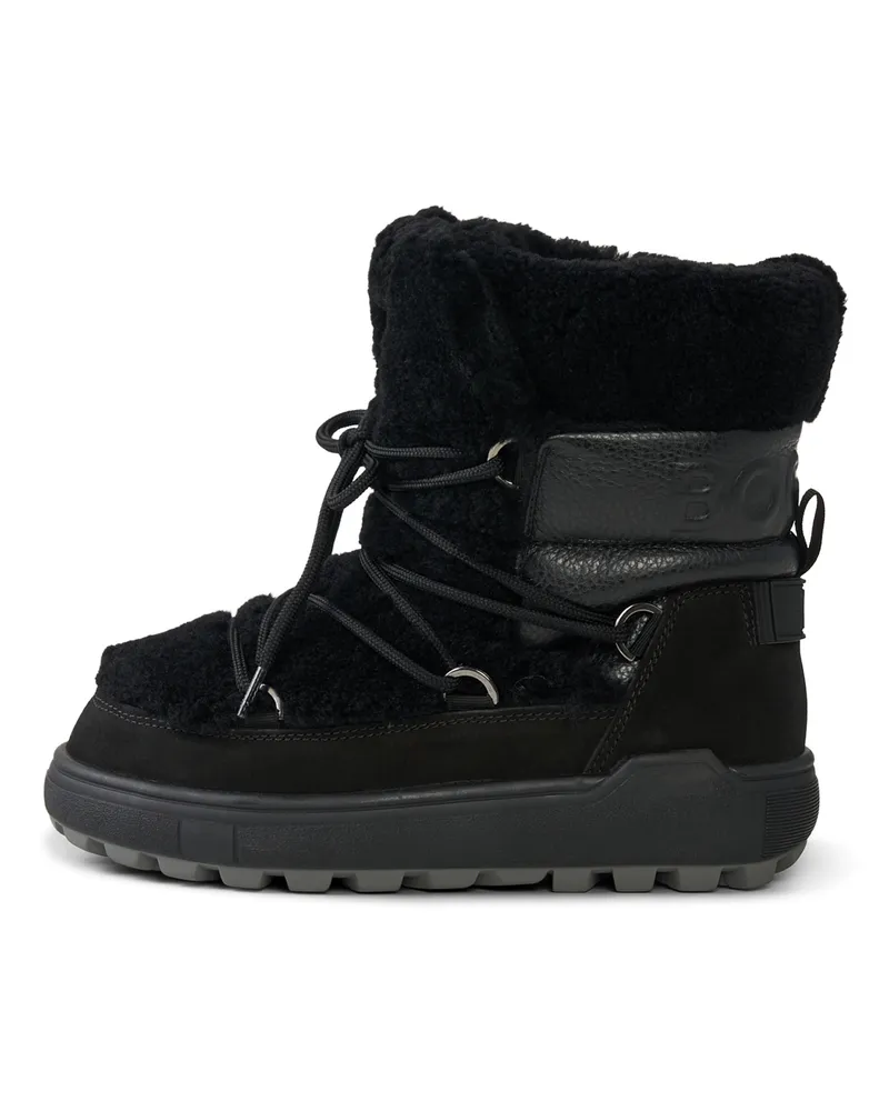 Bogner Snow Boots Chamonix mit Spikes für Damen - Schwarz Schwarz