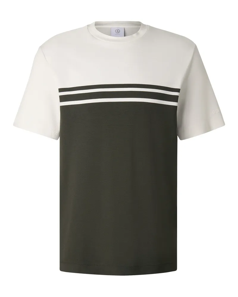 Bogner T-Shirt Pete für Herren - Oliv-Grün/Creme Oliv-grün