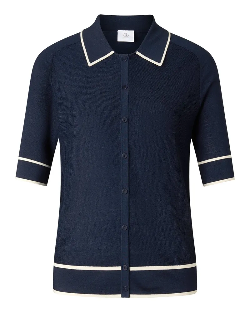 Bogner Seiden-Strickjacke Peaches für Damen - Navy-Blau Navy-blau