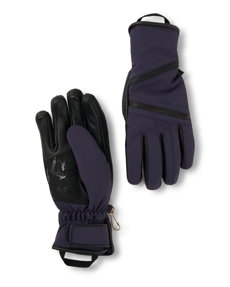 Bogner Handschuhe Hilla für Damen - Navy-Blau/Schwarz Navy-blau