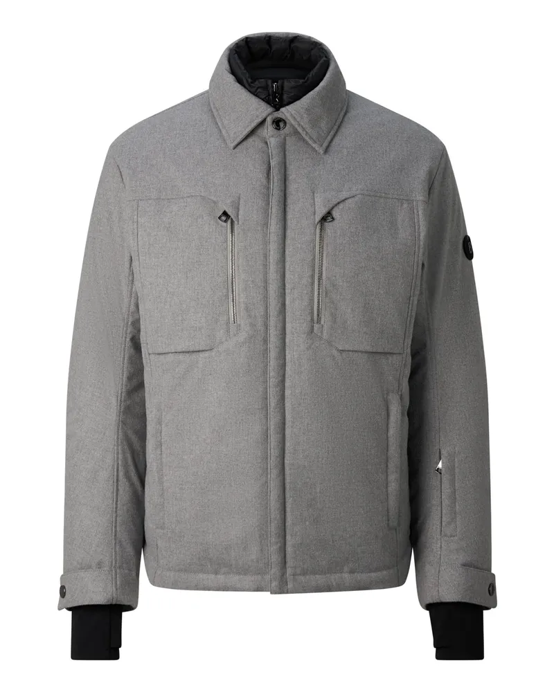 Bogner Flanell-Jacke Flave für Herren - Hellgrau Hellgrau