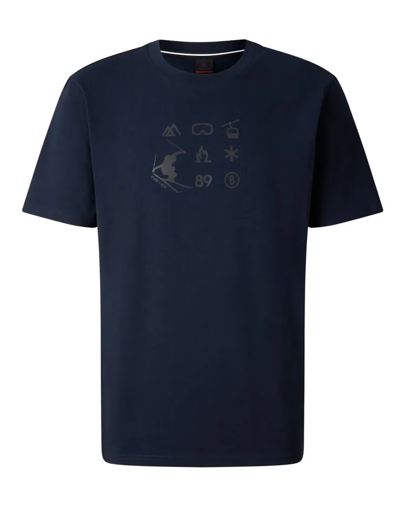 Bogner Fire & Ice Baumwoll-T-Shirt Mick für Herren - Navy Navy