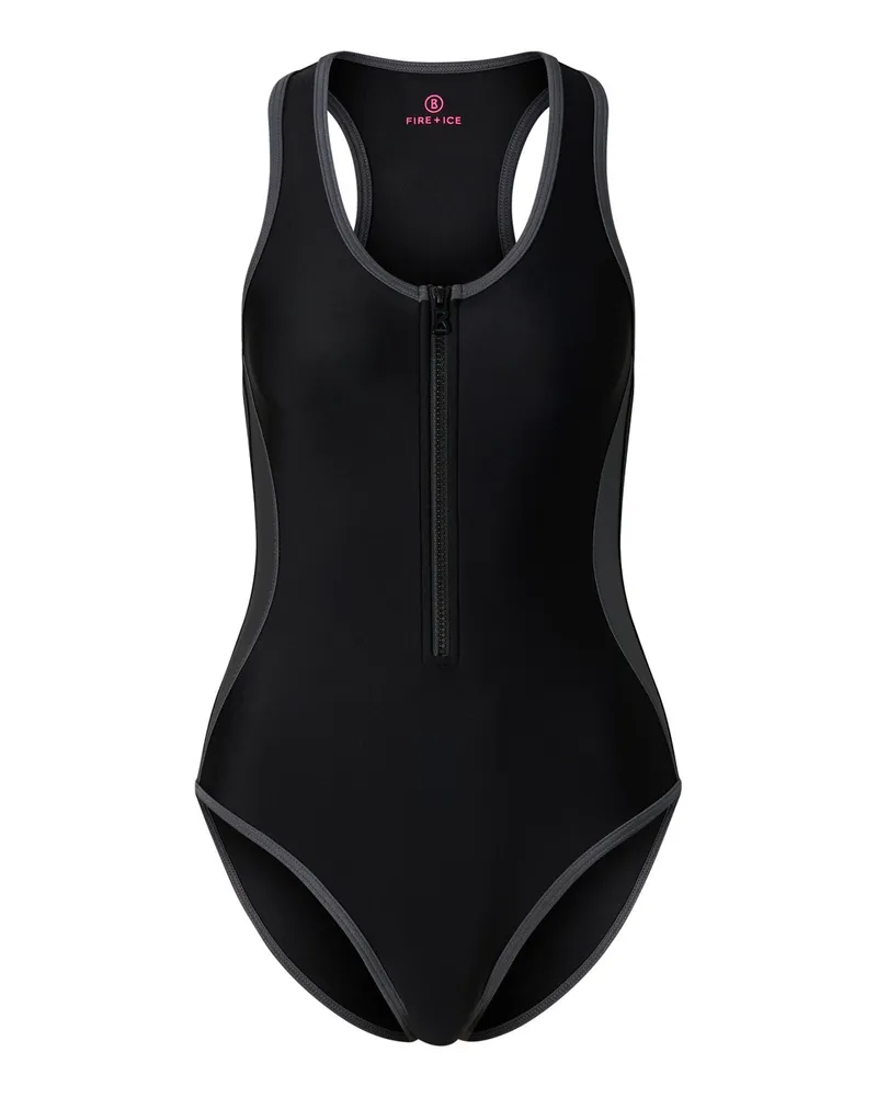 Bogner Fire & Ice Badeanzug Zora für Damen - Schwarz/Anthrazit Schwarz