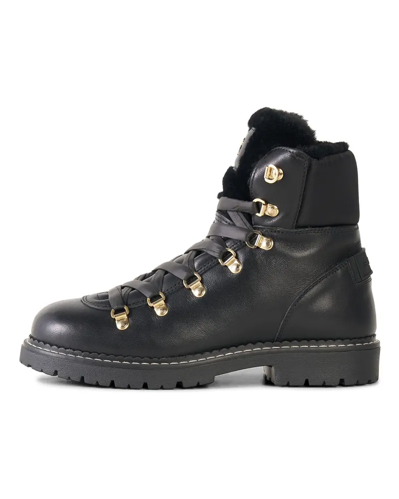 Bogner Schnürboots Andermatt mit Spikes für Damen - Schwarz Schwarz