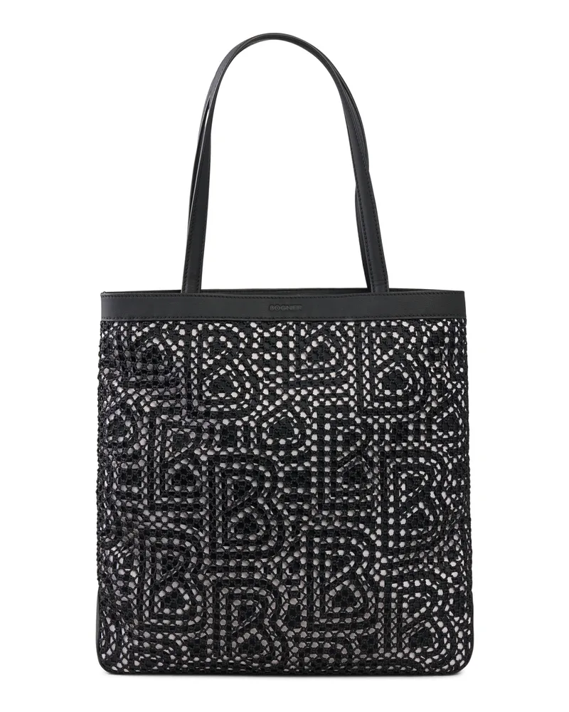 Bogner Tote-Bag Walensee Caja für Damen - Schwarz/Off-White Schwarz