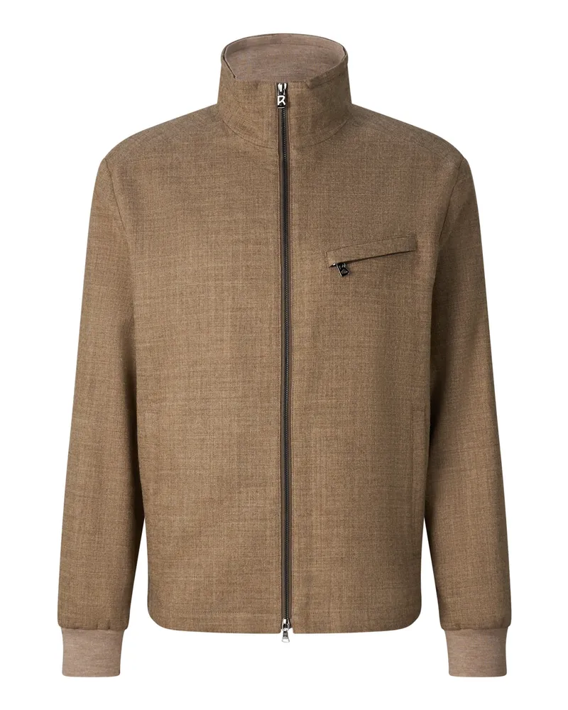 Bogner Schurwollmix-Jacke Milan für Herren - Mittelbraun Mittelbraun