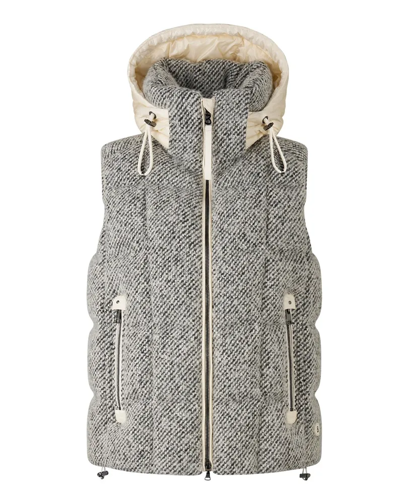 Bogner Daunenweste Falka für Damen - Schwarz/Creme Schwarz