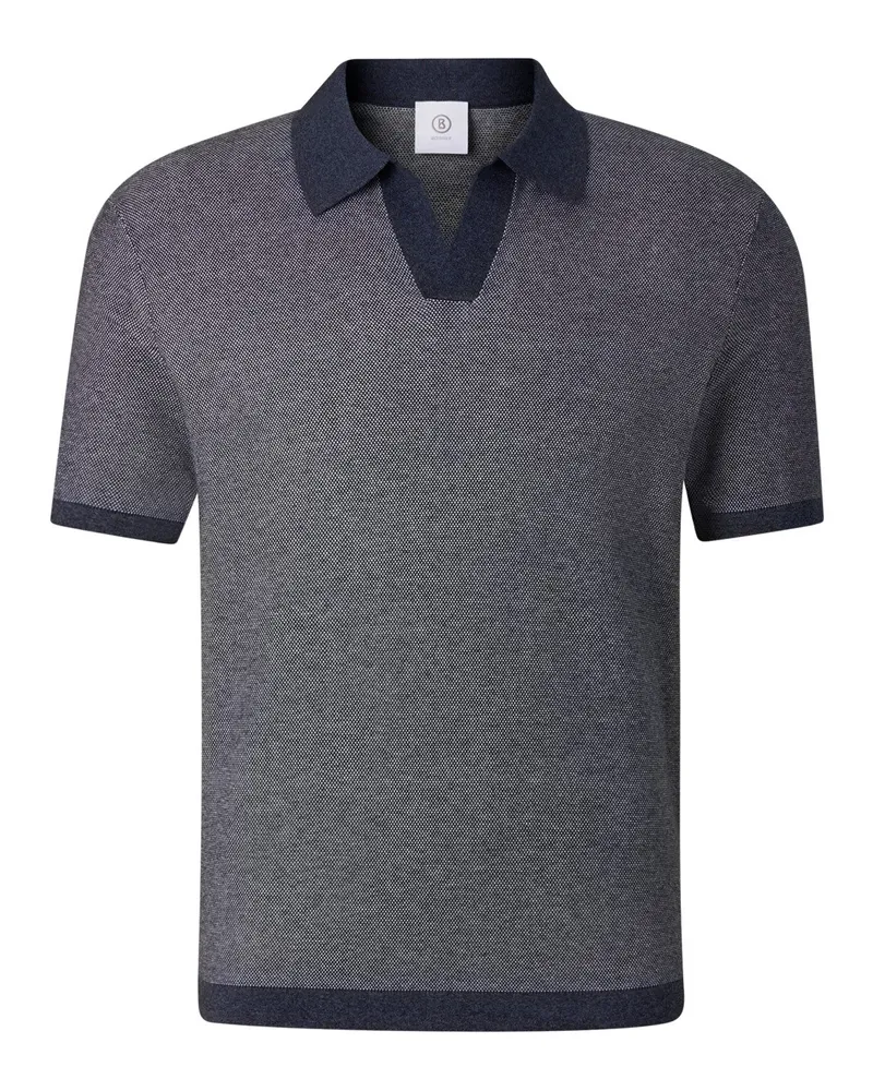 Bogner Strick-Polo-Shirt Lyon für Herren - Navy-Blau Navy-blau