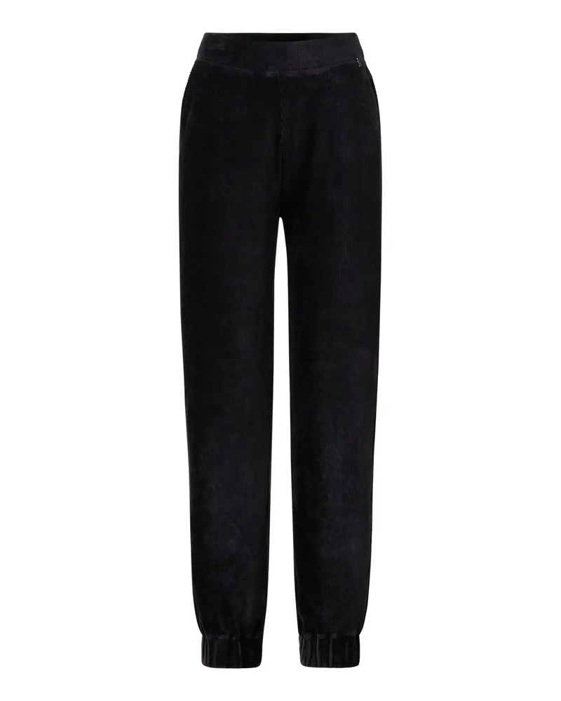 Bogner Samt-Sweatpants Vara für Damen - Schwarz Schwarz