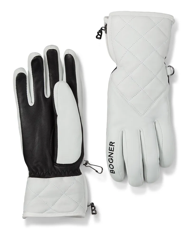 Bogner Leder-Handschuhe Dana für Damen - Off-White Off-white