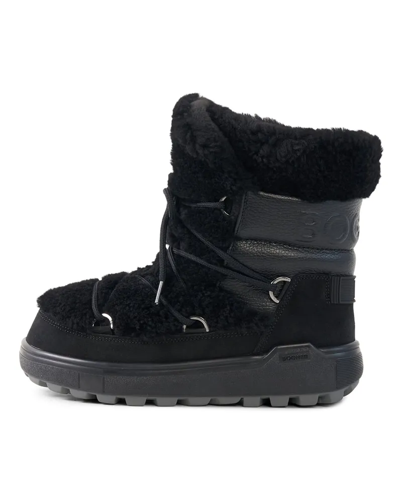 Bogner Snow Boots Chamonix mit Spikes für Damen - Schwarz Schwarz