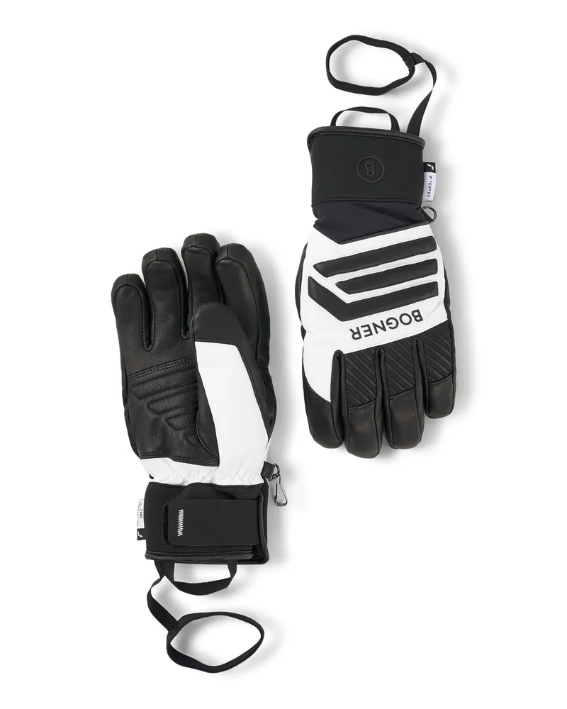 Bogner Handschuhe Alex für Herren - Schwarz/Weiß Schwarz