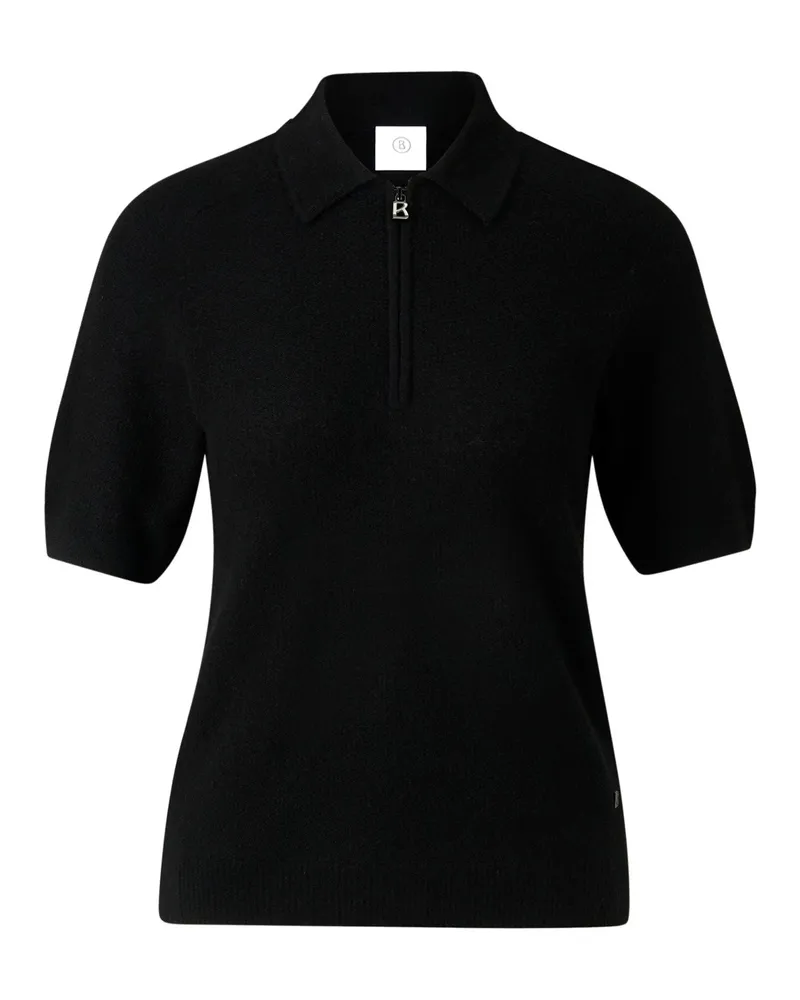 Bogner Strick-Polo-Shirt Shari für Damen - Schwarz Schwarz