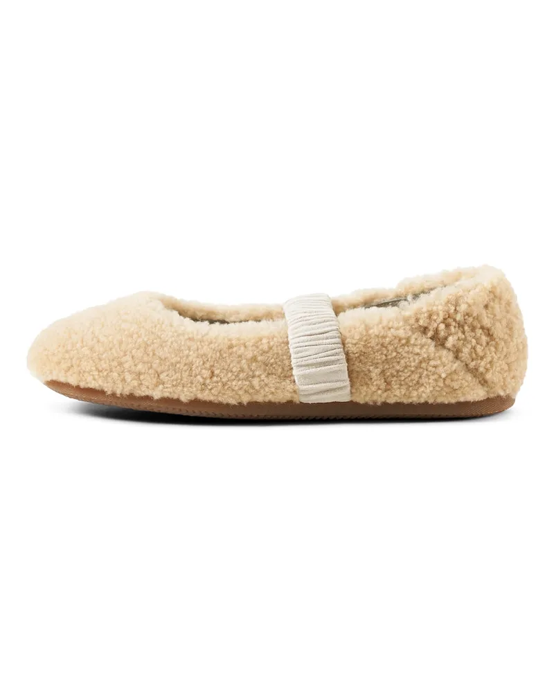 Bogner Lammfell-Ballerinas für Damen - Beige Beige