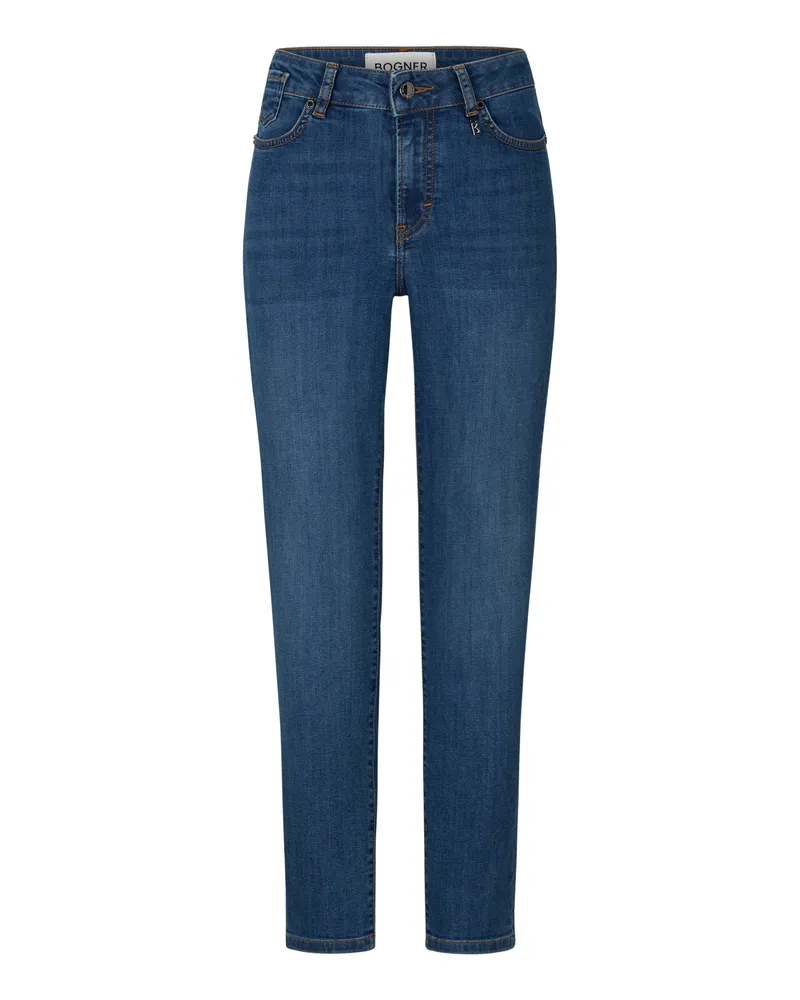 Bogner 7/8 Slim Fit Jeans Julie für Damen - Washed Denim Blue Washed