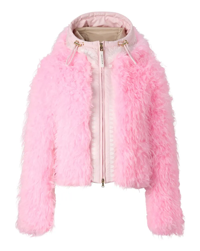 Bogner Faux-Fur-Skijacke Kela für Damen - Neon-Pink Neon-pink