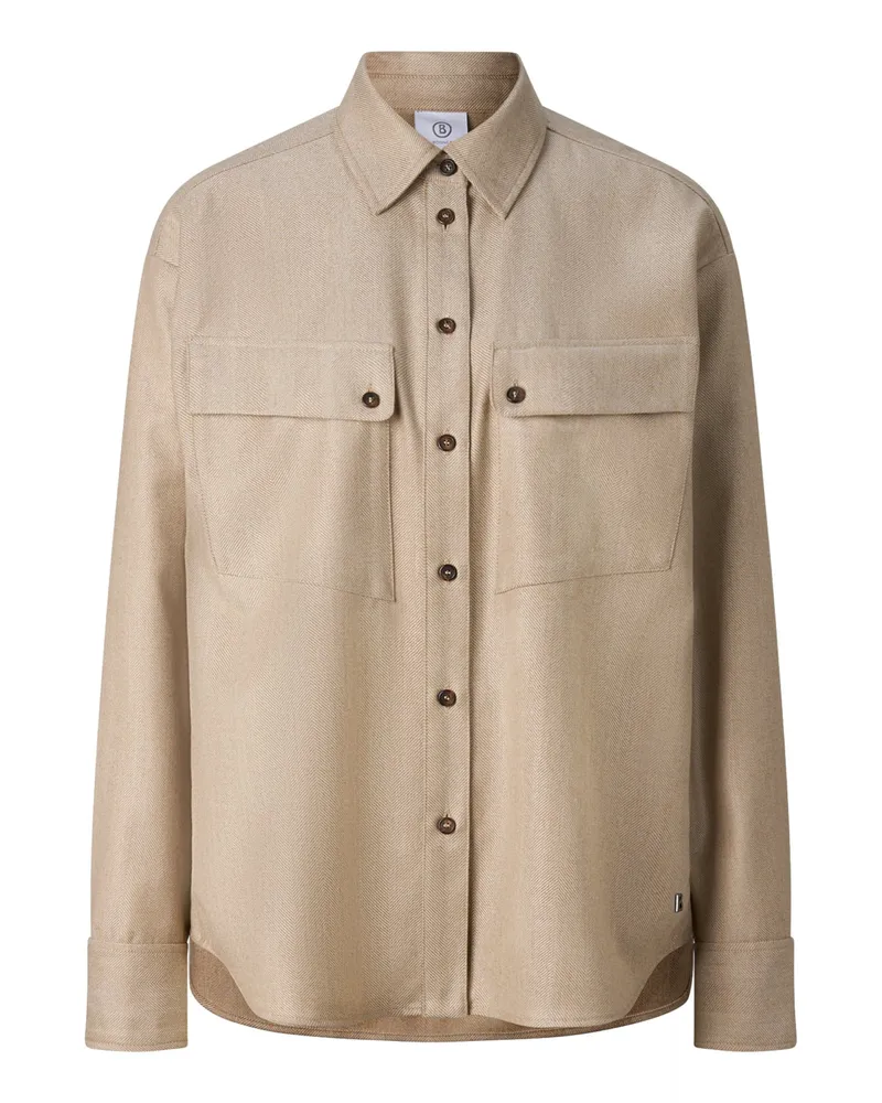 Bogner Schurwoll-Hemdbluse Robyn für Damen - Camel Camel