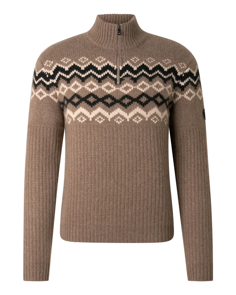 Bogner Kaschmir-Pullover Ludi für Herren - Hazel/Beige/Schwarz Hazel