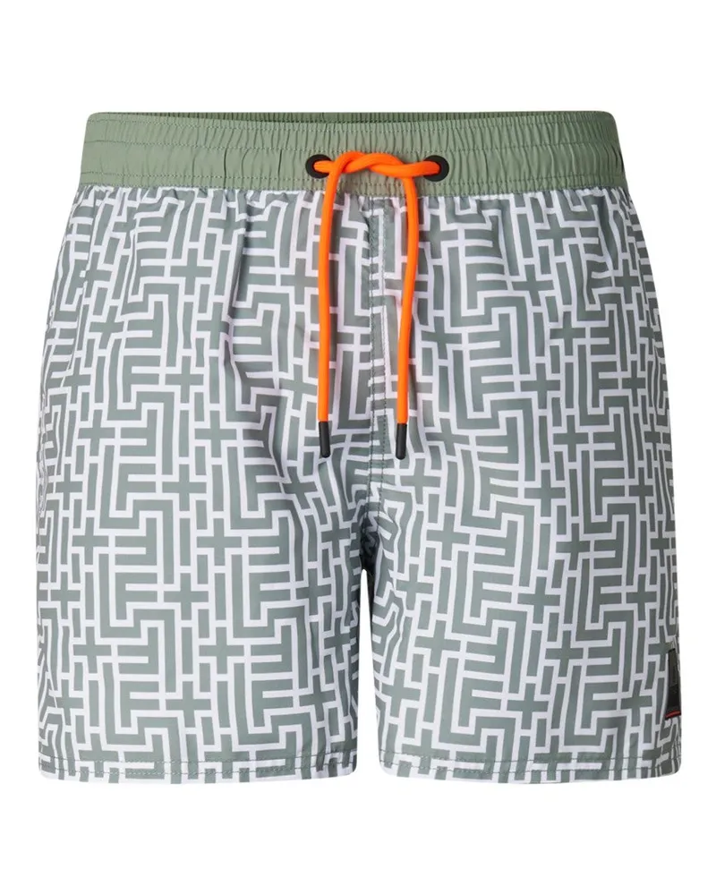 Bogner Fire & Ice Badeshorts Nelson für Herren - Eukalyptus/Off-White Eukalyptus