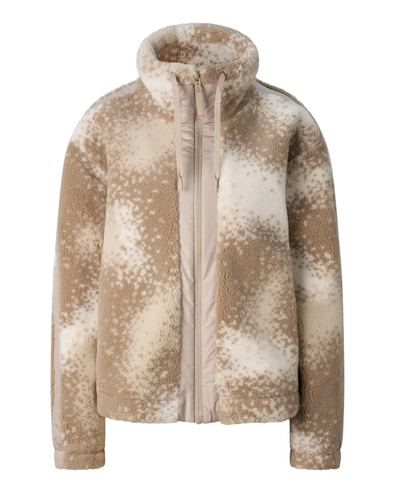 Bogner Fire & Ice Midlayer-Teddy-Jacke Ninetta für Damen - Beige/Braun Beige