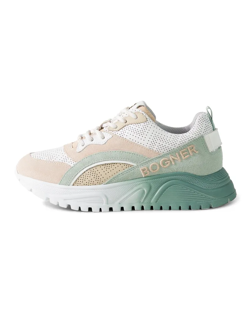 Bogner Sneaker Malaga für Damen - Weiß/Mint/Rosé Weiß