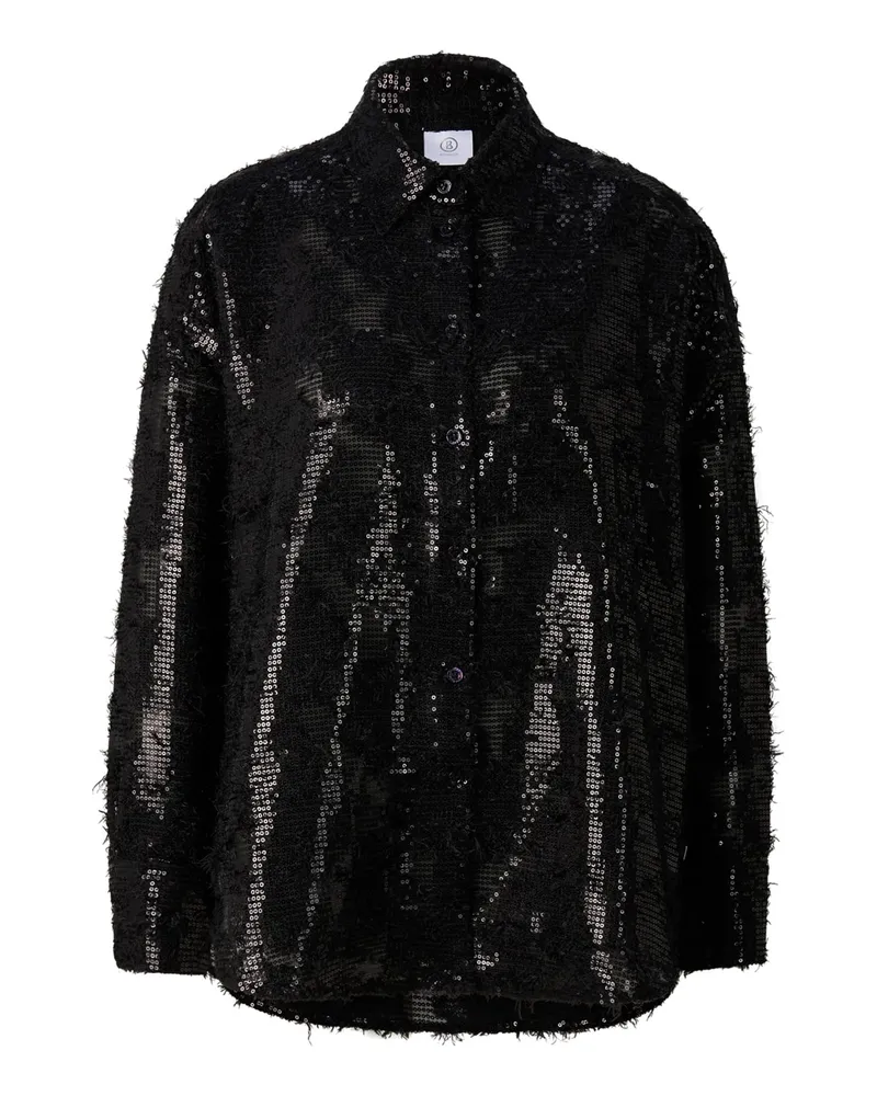 Bogner Pailletten-Hemdbluse Florence für Damen - Schwarz Schwarz