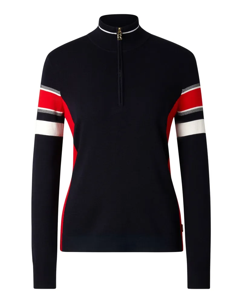 Bogner Pullover Lari für Damen - Navy/Rot Navy