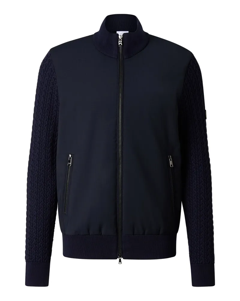 Bogner Hybrid-Woll-Strickjacke Zisco für Herren - Navy-Blau Navy-blau
