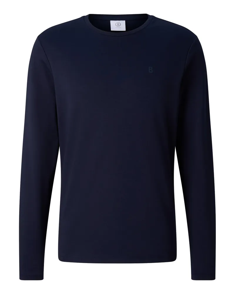 Bogner Baumwoll-Longsleeve Arvid für Herren - Navy Navy