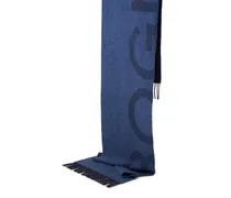 Wollschal Scarf - Navy-Blau/Blau