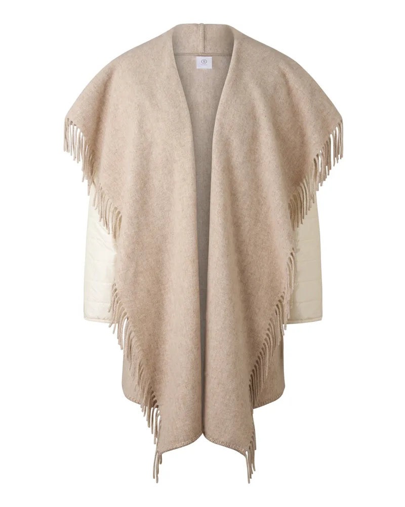 Bogner Poncho North für Damen - Beige/Off-White Beige