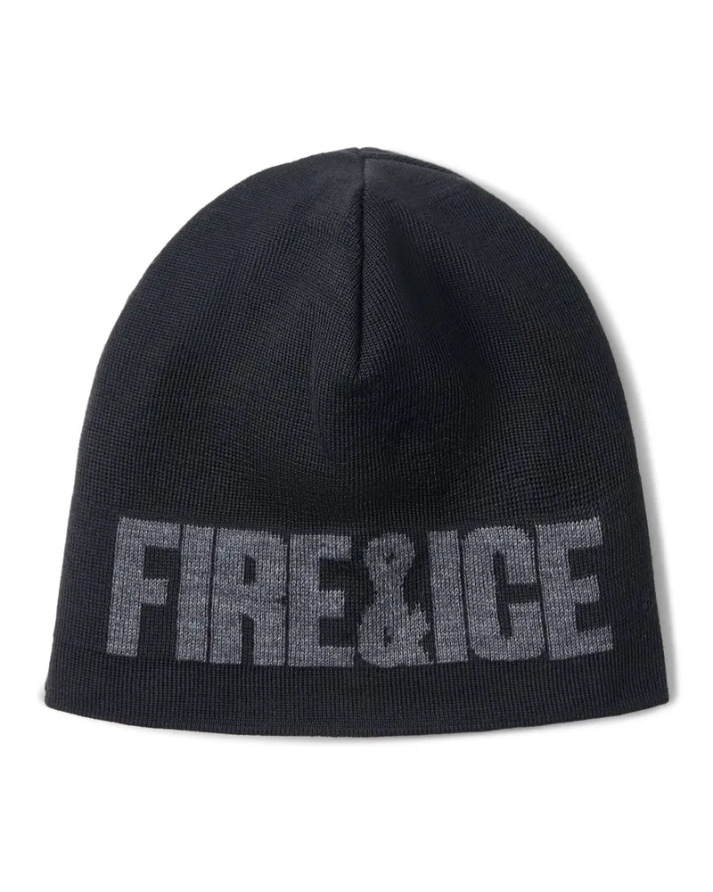 Bogner Fire & Ice Schurwollmix-Mütze Jamie für Herren - Schwarz/Grau Schwarz