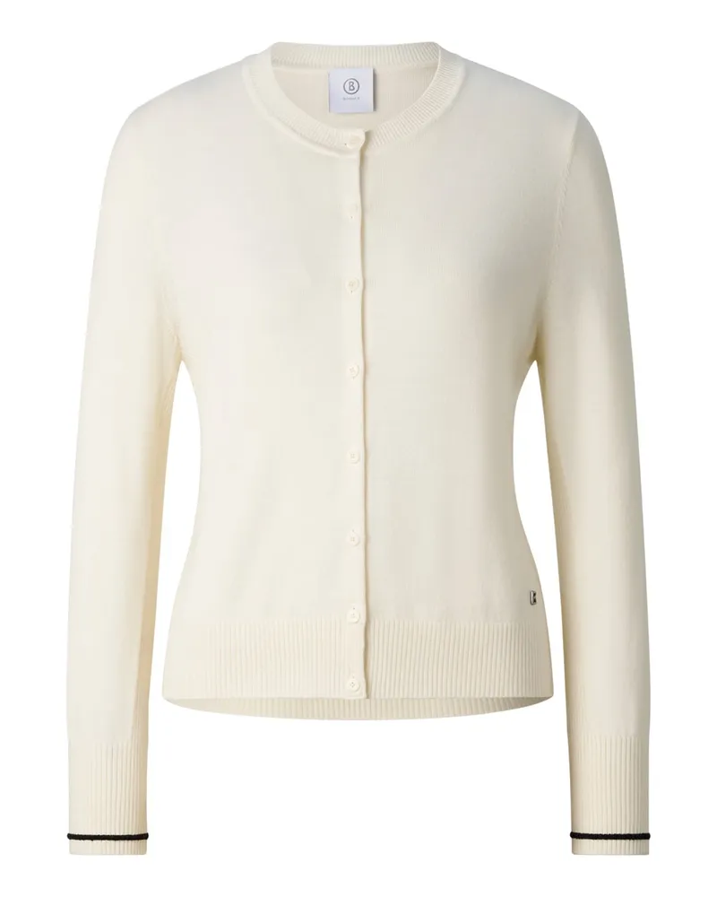Bogner Schurwoll-Seiden-Strickjacke Azou für Damen - Off-White Off-white
