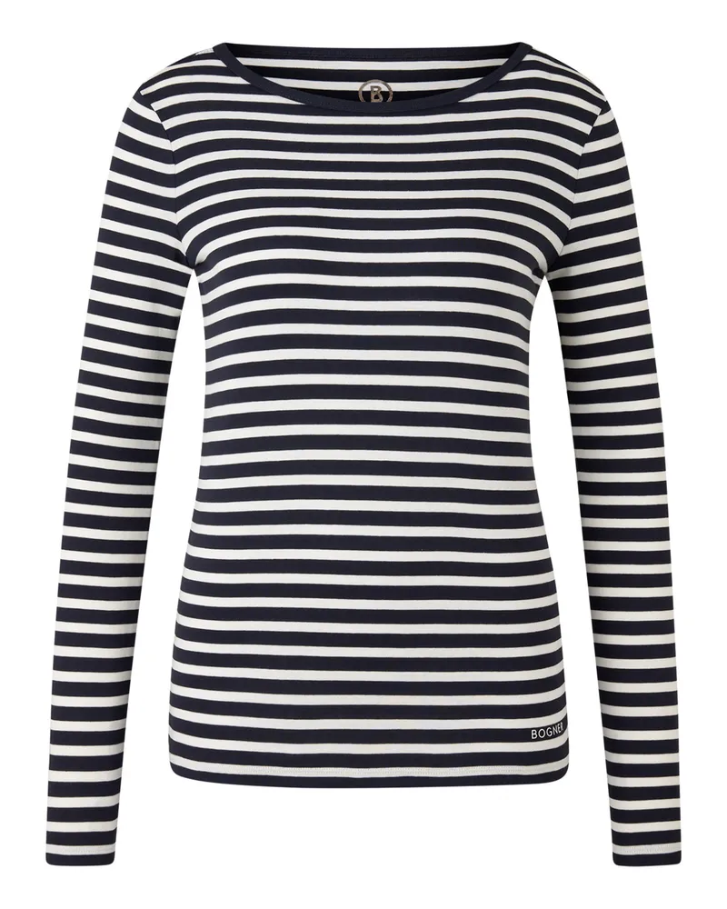 Bogner Longsleeve Louna für Damen - Dunkelblau/Weiß Dunkelblau