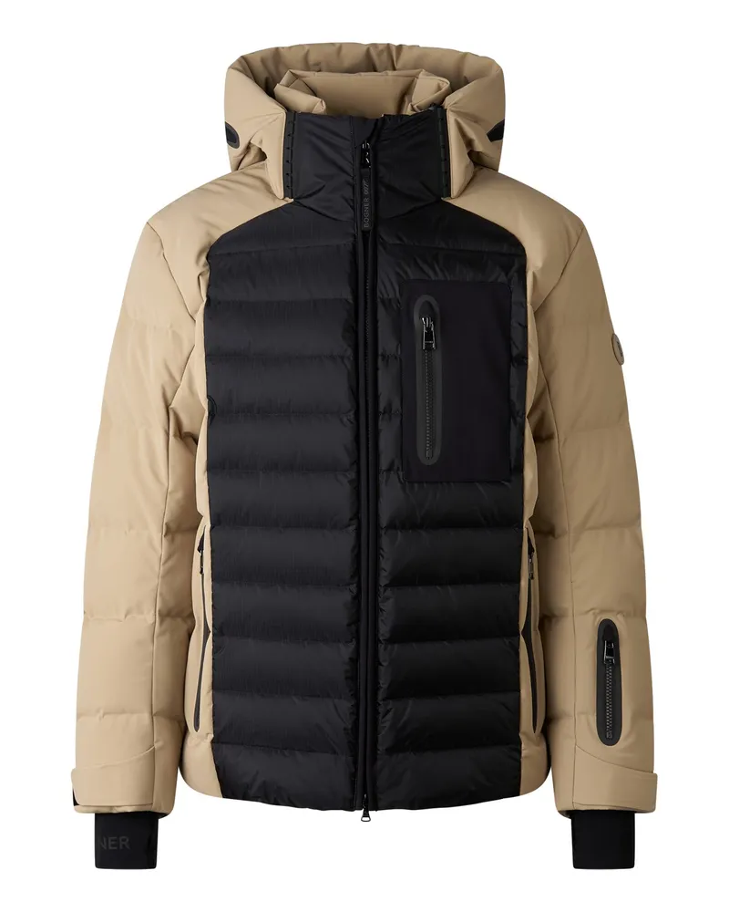 Bogner Ski-Daunenjacke Bond für Herren - Beige/Schwarz Beige