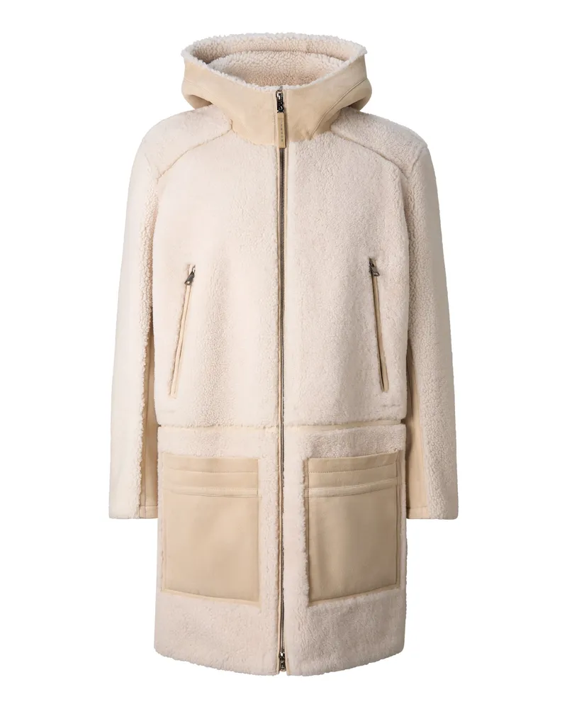 Bogner Lammfell-Mantel Soan für Herren - Camel/Creme Camel