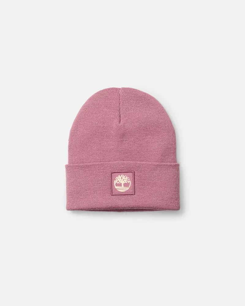 Timberland Ton-in-Ton gehaltene Mütze mit Aufnäher in Pink, Pink Pink